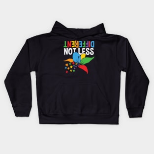 Different Not LESS - Autism Autistic Kids Hoodie